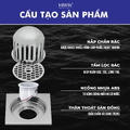 Cầu chắn rác đồng mạ crom Hiwin FD-1601F