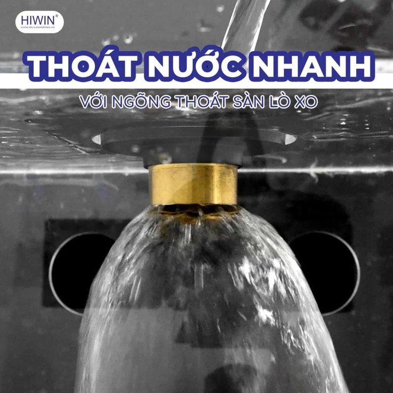 Phễu thu sàn máy đuôi lò so Hiwin FD-9310W