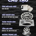 Phễu thu sàn máy giặt thoát nhanh phi 90 Hiwin FD-2250W