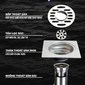 Phễu thu sàn máy giặt thoát nhanh Hiwin FD-4210W