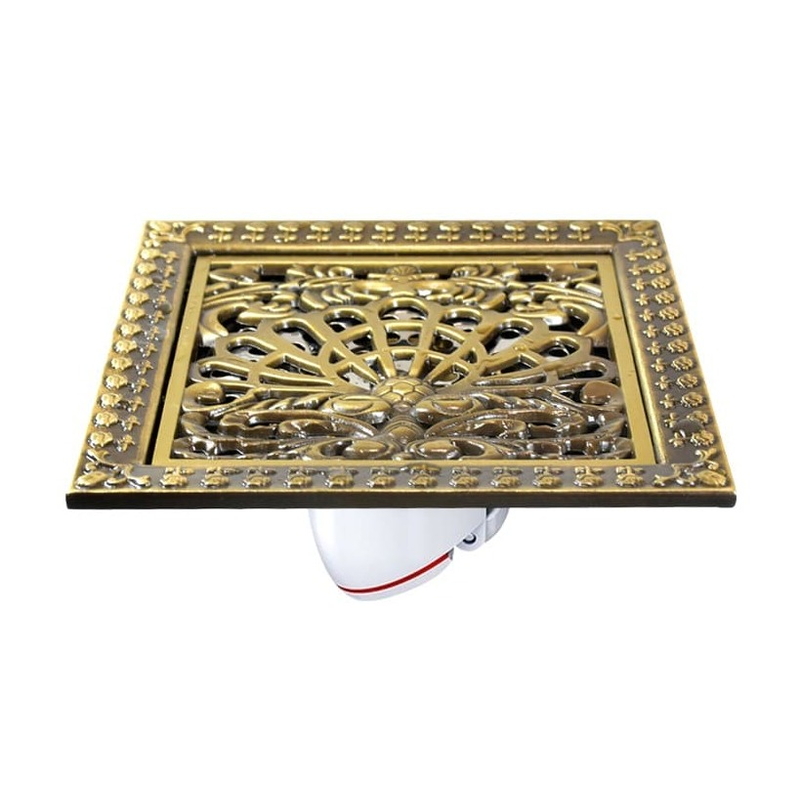 Phễu thu sàn đồng giả cổ chim công khổng tước Hiwin FD-4601