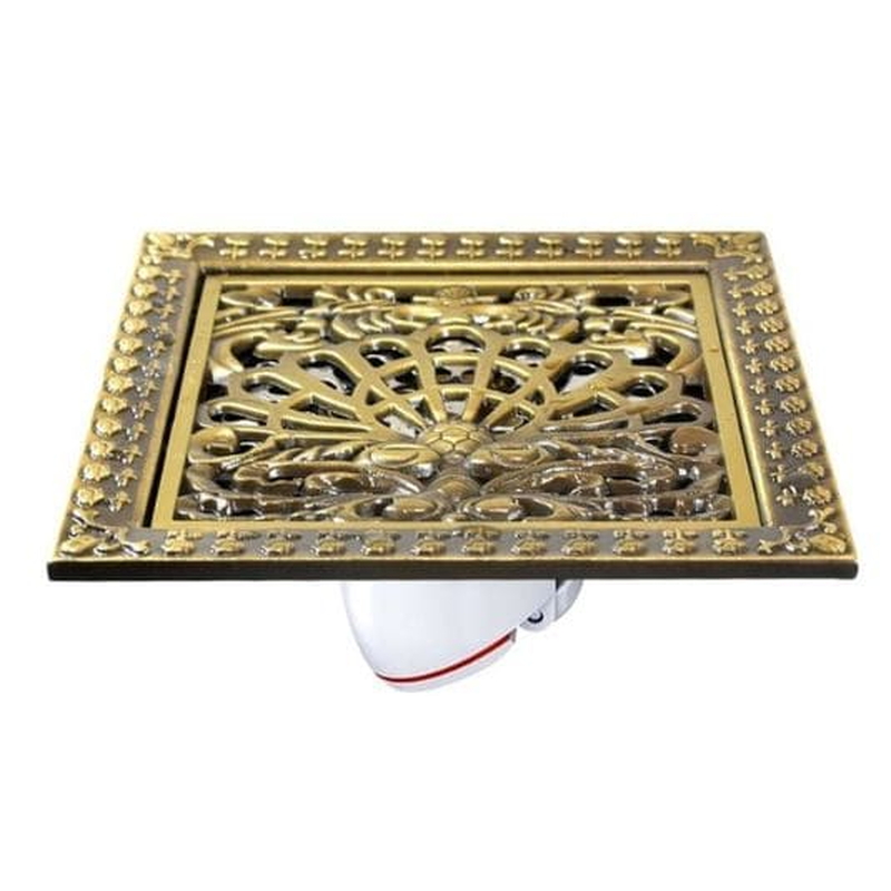 Phễu thu sàn đồng giả cổ chim công khổng tước Hiwin FD-4601