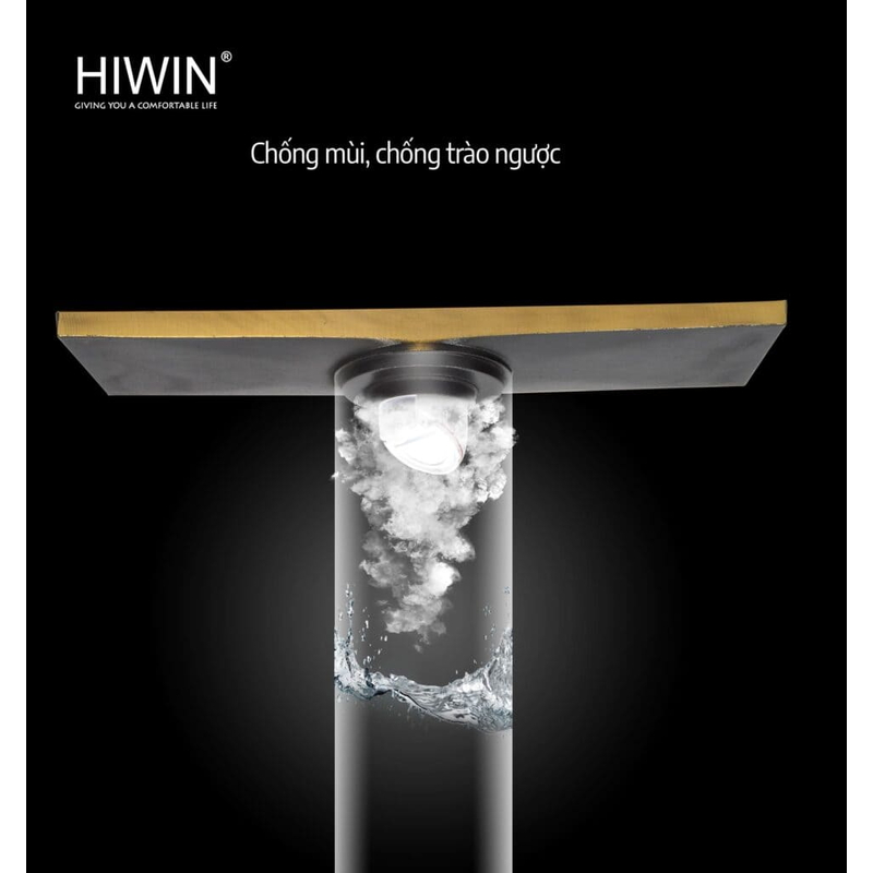 Ga thoát sàn dài phong cách giả cổ hoa lan Hiwin FD-4832 