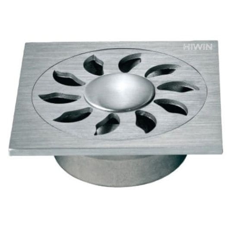 Ga thoát sàn đúc máy giặt liền khối sus304 chống gỉ Hiwin FD-007