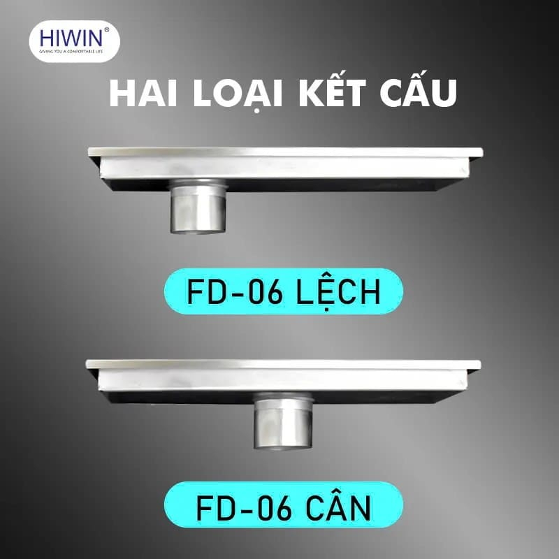 Thoát sàn dài sus304 thoát siêu nhanh (Cân/lệch) Hiwin FD-06