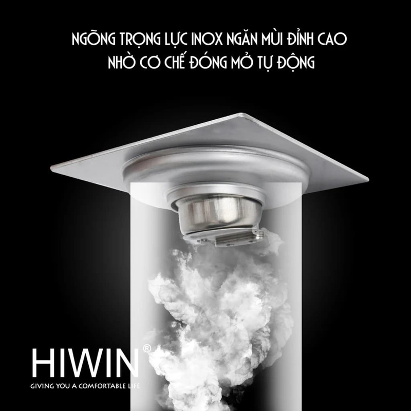 Ga thoát sàn ngăn mùi thoát nước siêu nhanh Hiwin FD-2363
