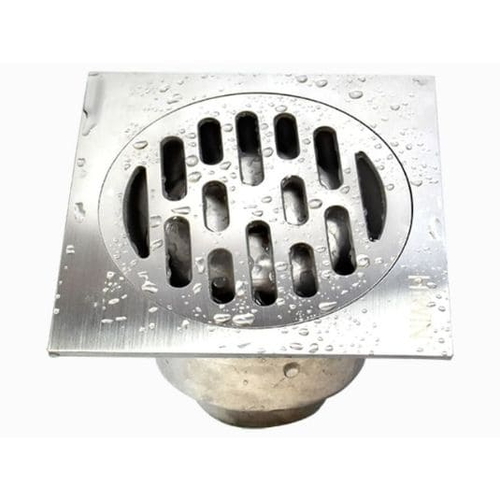 Ga thoát sàn đúc liền khối inox 304 mặt 100x100x4 Hiwin FD-019