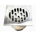 Ga thoát sàn đúc liền khối inox 304 mặt 100x100x4 Hiwin FD-019