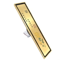 Thoát sàn dài đồng giả cổ hoạt tiết hoa đào Hiwin FD-4834
