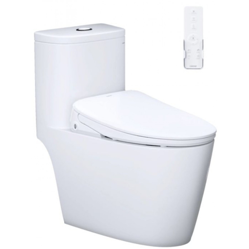 Bồn cầu 1 khối nắp điện tử Caesar C1364F+TAF710H