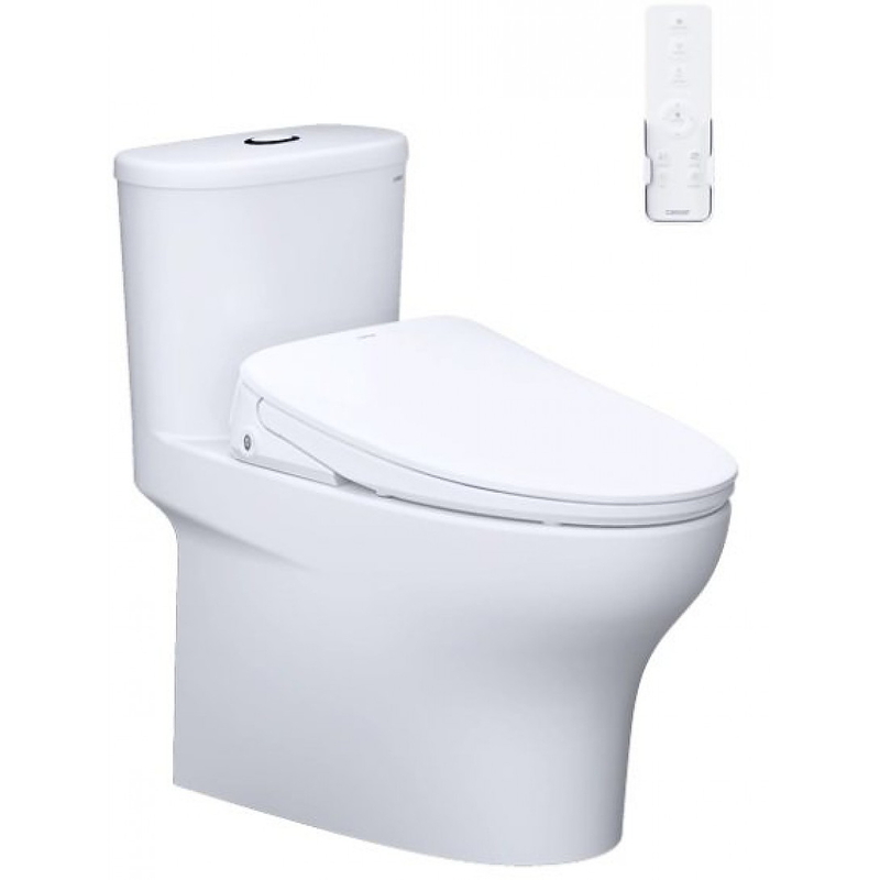 Bồn cầu 1 khối nắp điện tử Caesar C1394F+TAF710H