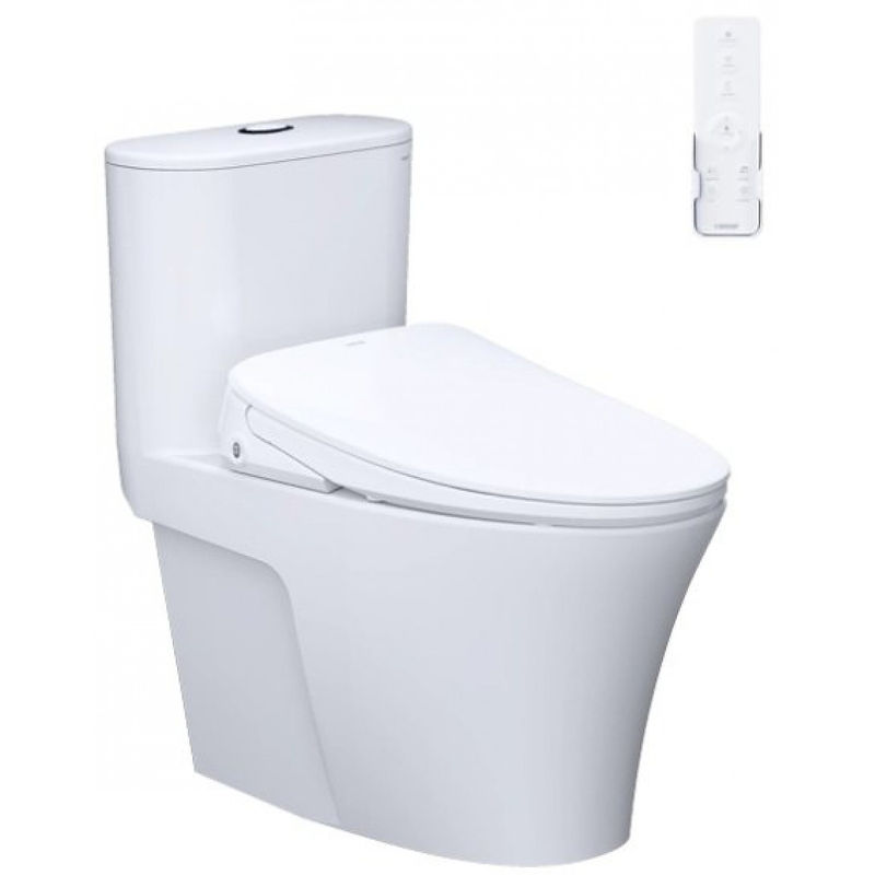 Bồn cầu 1 khối nắp điện tử Caesar C1395F+TAF710H