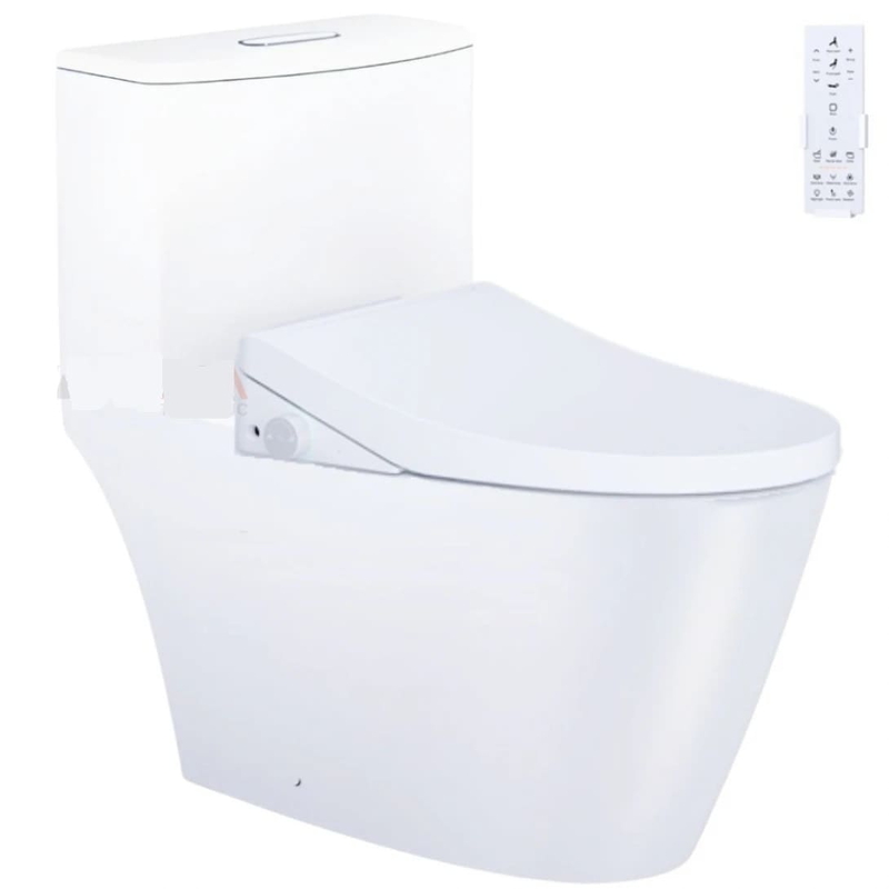 Bồn cầu 1 khối nắp điện tử Caesar C1363F+TAF512H