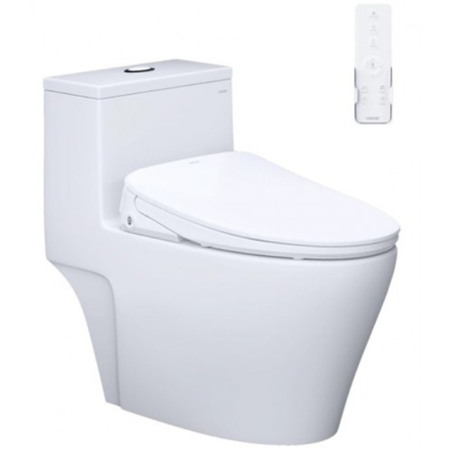 Bồn cầu 1 khối nắp điện tử Caesar C1356F+TAF710H