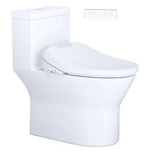 Bồn cầu 1 khối nắp điện tử Caesar C1374F+TAF610H
