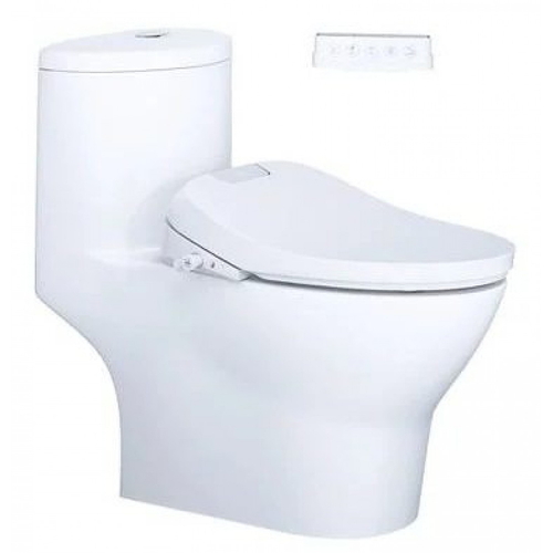 Bồn cầu 1 khối nắp điện tử Caesar C1375F+TAF610H