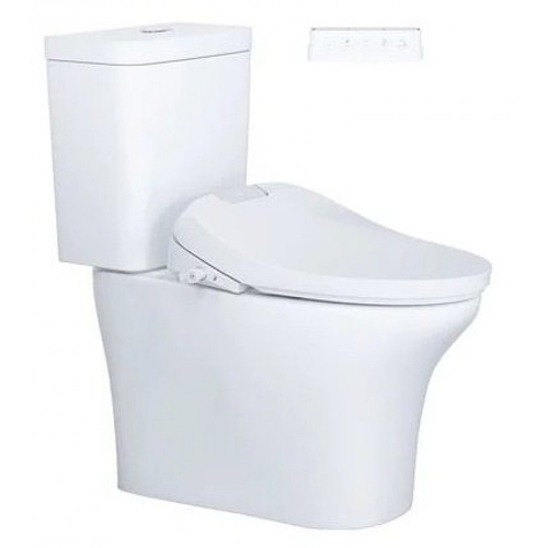 Bồn cầu 2 khối nắp điện tử Caesar CD1341+TAF610H