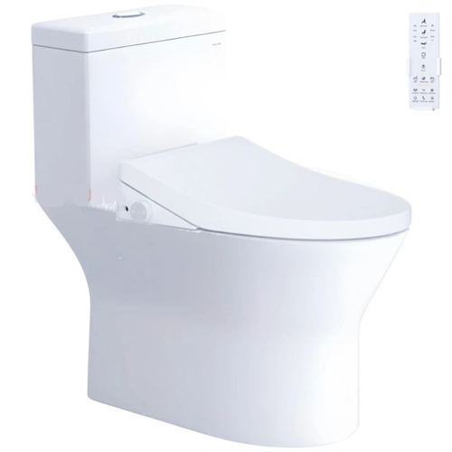 Bồn cầu 1 khối nắp điện tử Caesar C1374F+TAF512H