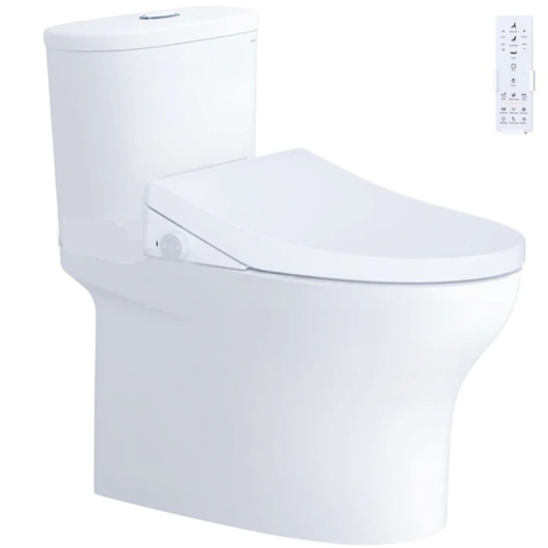 Bồn cầu 1 khối nắp điện tử Caesar C1394F+TAF512H 