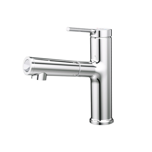 Vòi Lavabo Nóng Lạnh 1 Chân Dây  Rút Caesar B196C