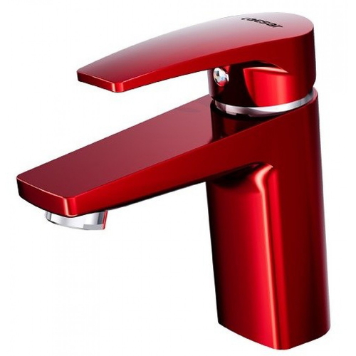 Vòi Lavabo Nóng Lạnh 1 Chân Màu Đỏ Caesar B390CRU