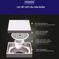 Thoát sàn cao cấp gương bóng siêu ngăn mùi Hiwin FD-1901H