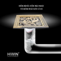 Phễu thu sàn hoa văn song ngư giả cổ 120×120 Hiwin FD-4602 