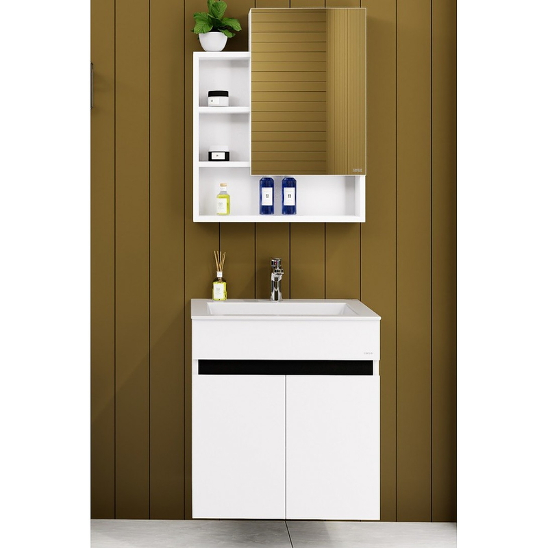 Tủ Treo Phòng Tắm Kèm chậu Caesar LF5017+EH15017AV