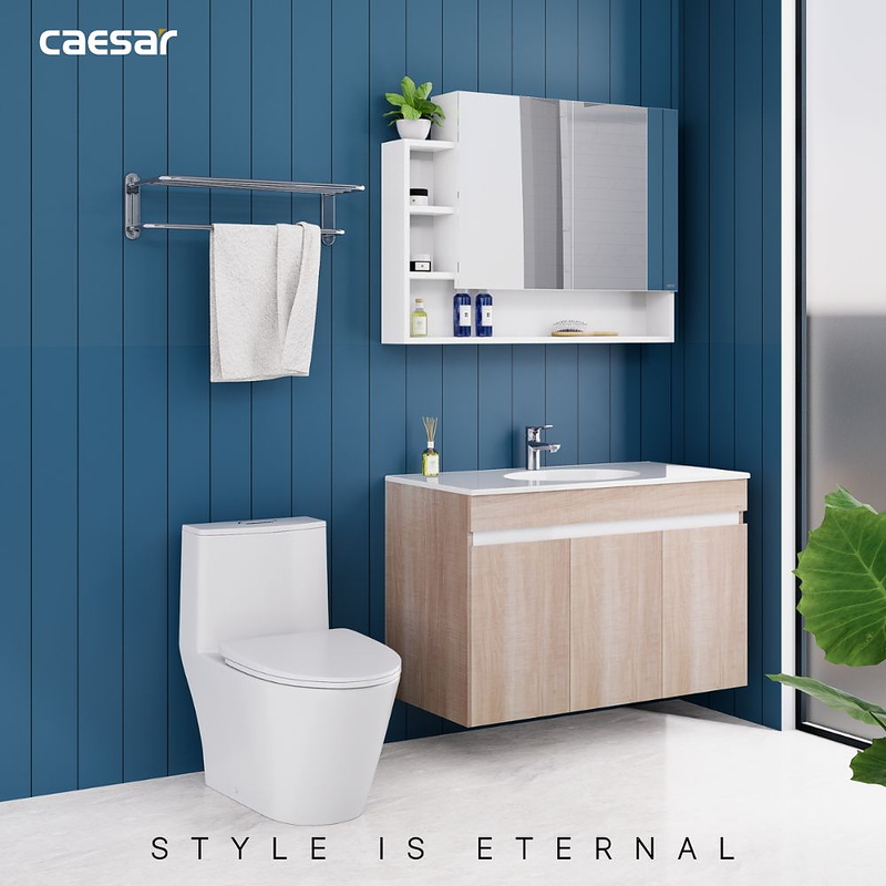 Tủ Treo Phòng Tắm Kèm chậu Caesar LF5028+EH15028AW7V