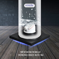 Ga thoát sàn mạ đen đồng mạ đen hoạt tiết Wifi Hiwin FD-1418