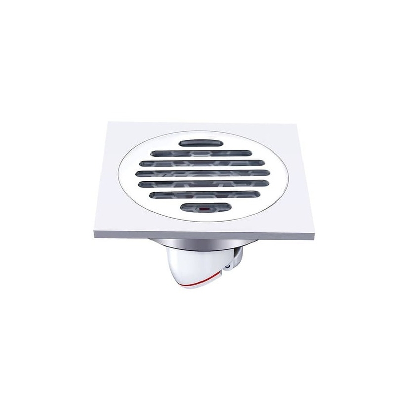 Phễu ga thoát sàn ngăn mùi hôi chất liệu đồng mạ crom HIWIN FD-1101H
