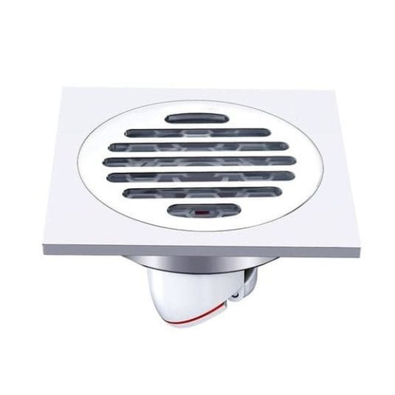 Phễu ga thoát sàn ngăn mùi hôi chất liệu đồng mạ crom HIWIN FD-1101H