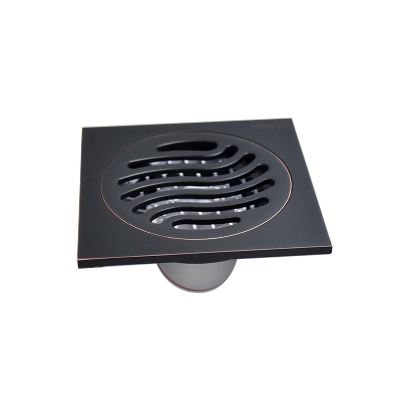 Phễu thu sàn màu đen mờ ngăn mùi hôi 100×100 Hiwin FD-1121B