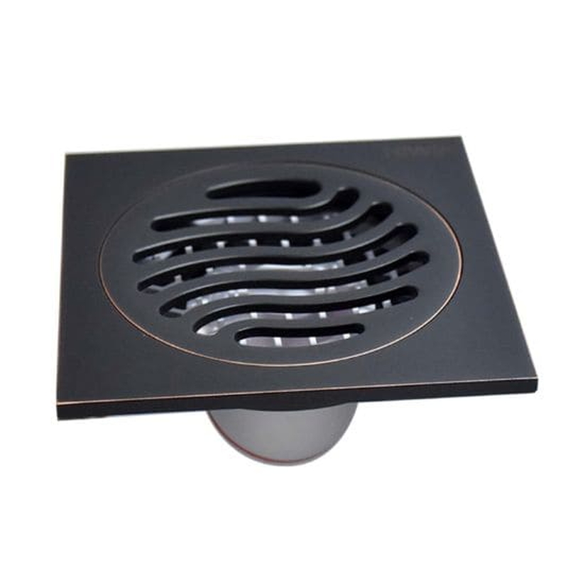 Phễu thu sàn màu đen mờ ngăn mùi hôi 100×100 Hiwin FD-1121B