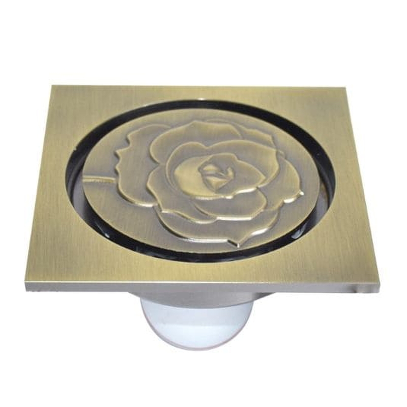 Phễu thoát sàn hoa hồng giả cổ ống phi 60/76/90 Hiwin FD-1555