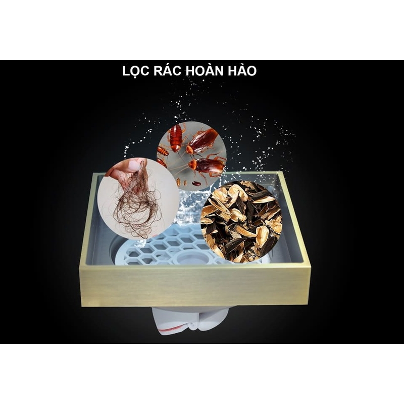 Ga thoát sàn lát gạch thoát nước siêu nhanh Hiwin FD-1901D