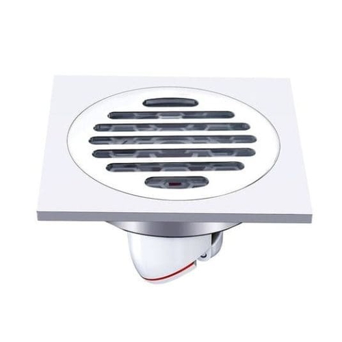 Phễu ga thoát sàn ngăn mùi hôi chất liệu đồng mạ crom HIWIN FD-1101H
