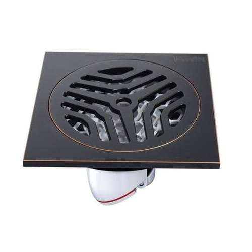 Ga thoát sàn đồng mạ đen thoát nhanh, ngăn mùi Hiwin FD-1122B