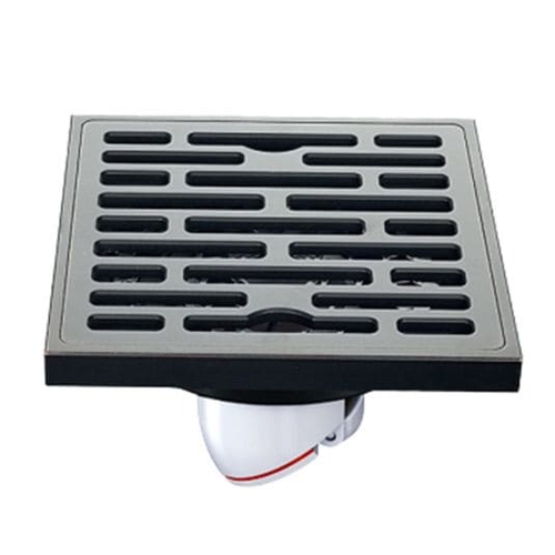 Thoát sàn chống hôi đồng mạ màu đen HIWIN FD-1408B