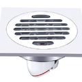 Phễu ga thoát sàn ngăn mùi hôi chất liệu đồng mạ crom HIWIN FD-1101H