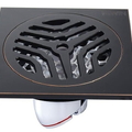 Ga thoát sàn đồng mạ đen thoát nhanh, ngăn mùi Hiwin FD-1122B