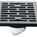 Thoát sàn chống hôi đồng mạ màu đen HIWIN FD-1408B