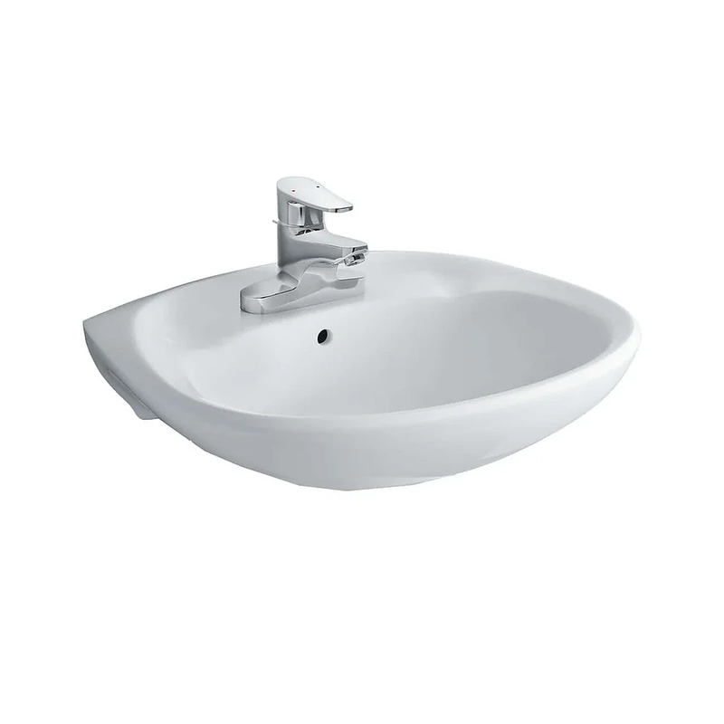 Chậu rửa mặt treo tường 3 lỗ Inax L-284VEC