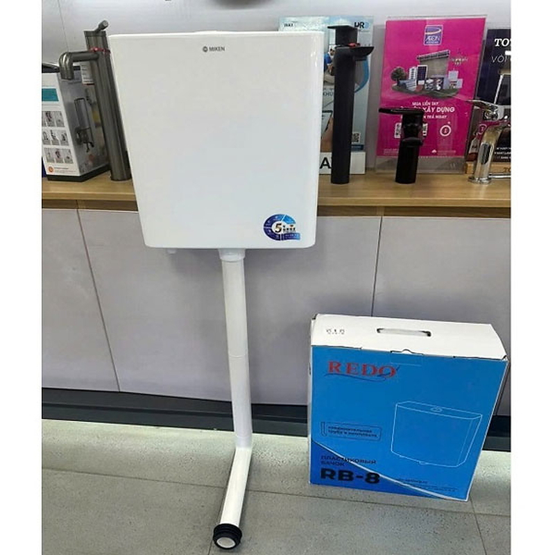 Két nước cho bồn cầu xổm và bồn cầu 2 nhấn Miken MK-212