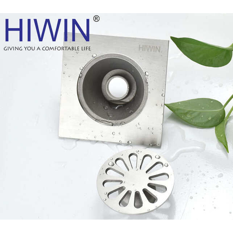 Thoát sàn đúc liền khối inox 304 cao cấp siêu dày dặn Hiwim FD-010