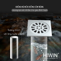 Thoát sàn đúc liền khối inox 304 cao cấp siêu dày dặn Hiwim FD-010