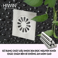 Ga thoát sàn inox 304 đúc cao cấp Hiwin FD-011