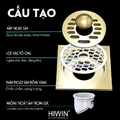 Ga thoát sàn inox 304 đúc cao cấp Hiwin FD-1101W