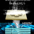 Ga thoát sàn inox 304 đúc cao cấp Hiwin FD-1101W