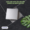 Ga thoát sàn đặt gạch cao cấp thoát nhanh ngăn mùi Hiwin FD-T11